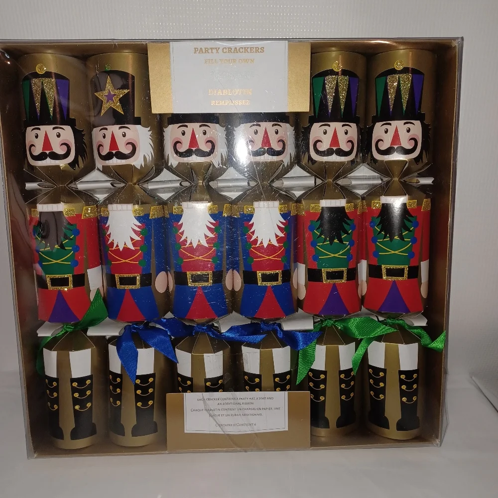 Vintage Festive Nutcracker Party Crackers Set From Pier 1 Imports